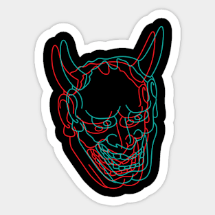 hannya mask Sticker